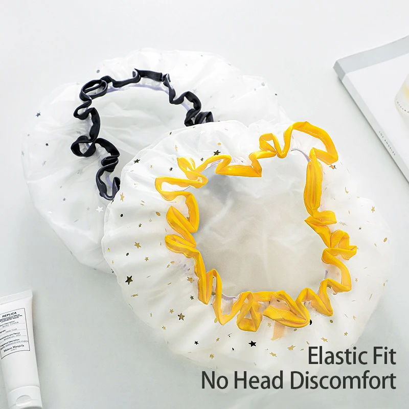 Luxury Women's Reusable Shower Cap Bonnet