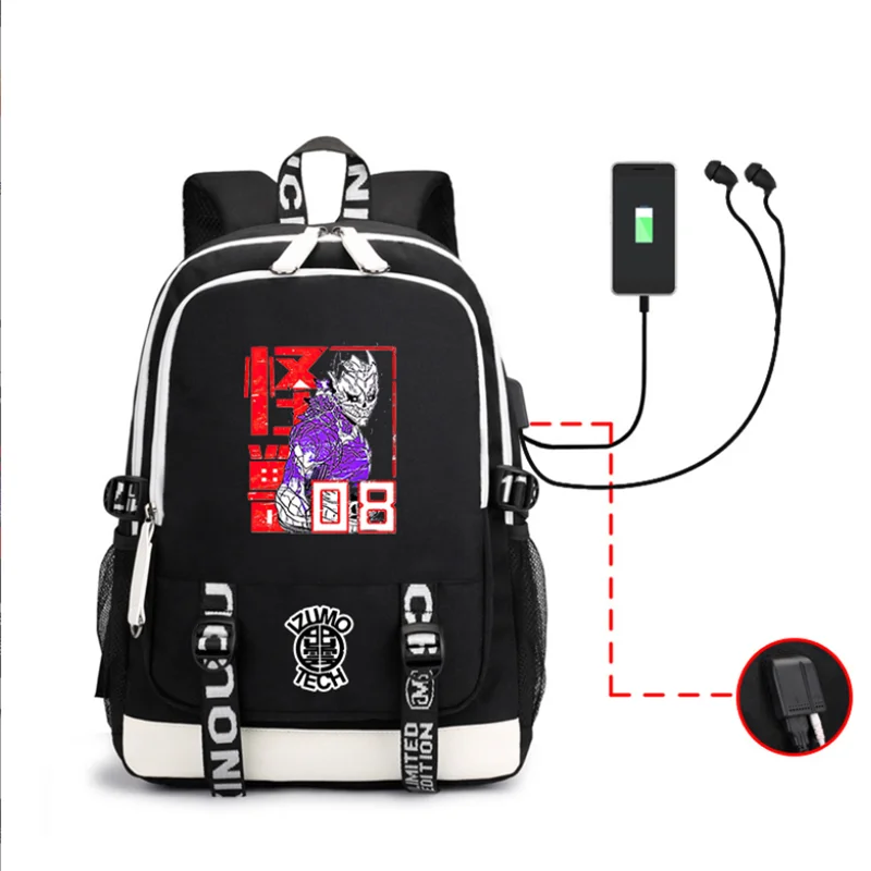 Anime Kaiju No. 8 Reno Ichikawa Backpacks Teenarges Schoolbag Children Fashion Shoulder Laptop Outdoor Bags Mochila