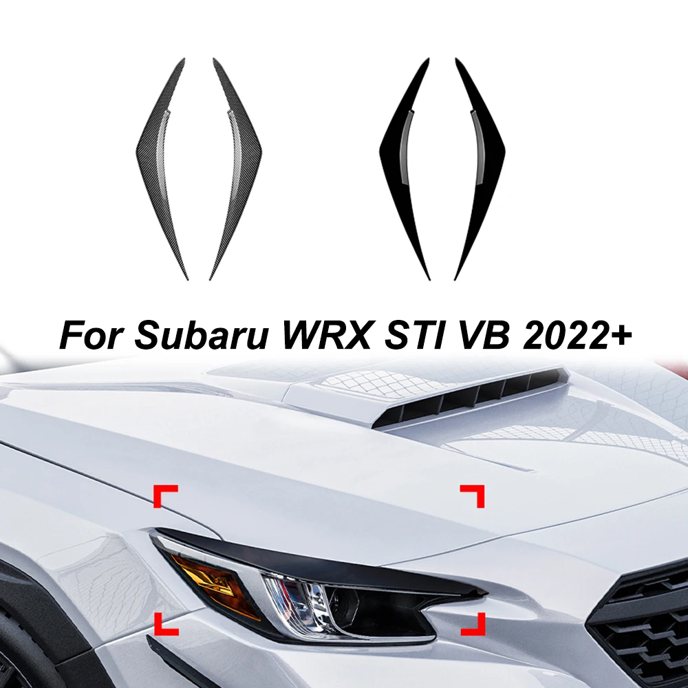 

2Pcs Headlight Eyelids Head Light Lamp Eyebrow Cover Trim For Subaru WRX STI VB 2022+ Headlight Eyebrow Car Accessories