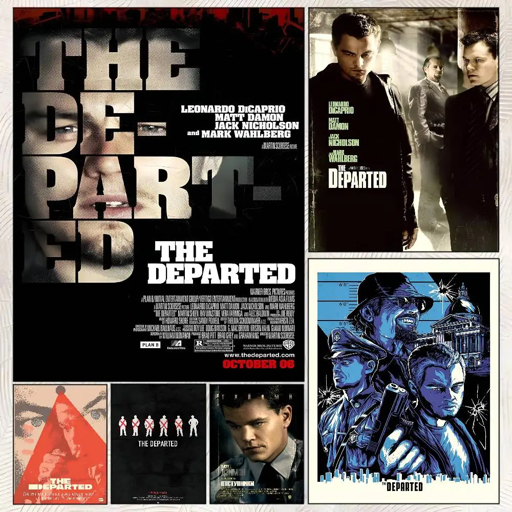 The Movie D-Departed Poster Self-adhesive Art Room Entrance Restaurant Wall Decor Art Painting