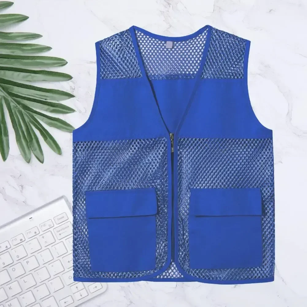 

Work Women Trendy Skin-touching Men Unisex Clothing Zipper Vest Trip Placket Jacket Casual Waistcoat Breathable