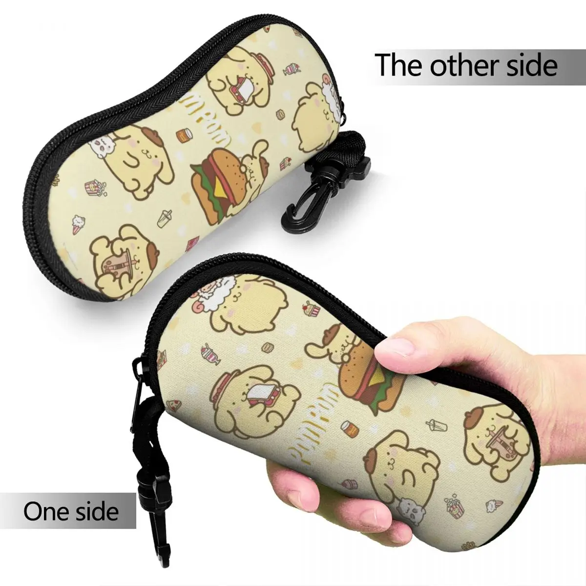 Cute Pom Pom Purin Dog Glasses Case Lightweight Cartoon Eyewear Protector Ultra Glasses Box