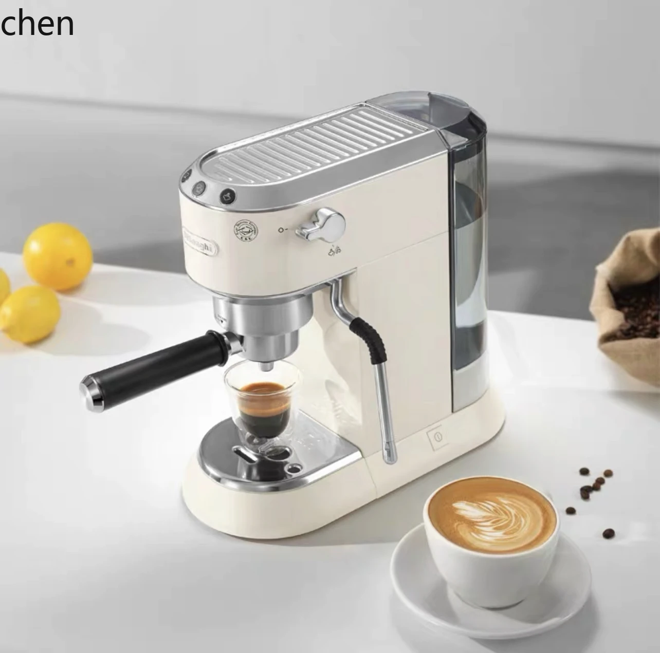 LXC semi-automatic coffee machine milk foam metal bean warehouse coffee machine discount machine