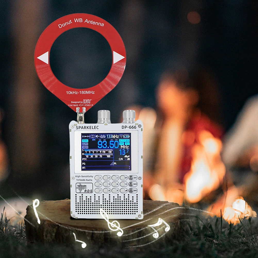 DP-666 TEF6686 Radio High Sensitivity Full Band FM AM Short Wave Radio High Sensitivity DSP Receiver