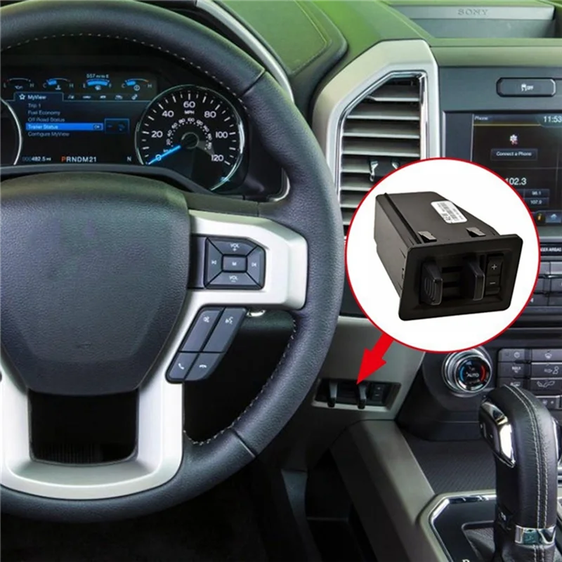 

In-Dash Trailer Brake Controller Module JL3Z2C006AA For Ford F150 F-150 2015-2020 Replacement Accessories