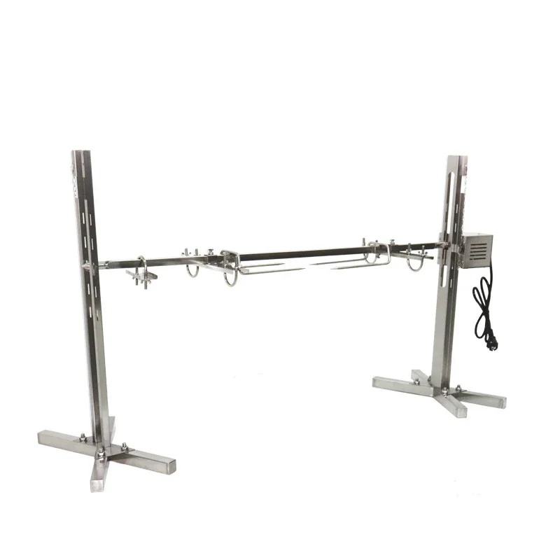 Support de barbecue électrique pour rôtissoire, moteur de gril 25W, charge maximale 40kg, longueur de cuisson 110cm, chèvre, cochon, poulet, barbecue en acier inoxydable