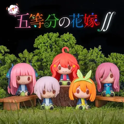 요츠바 미쿠 피규어 애니메이션 The Quintessential Quintuplets Nino 동상 귀여운 Itsuki Ichika 액션 입상 장식 책상 액세서리