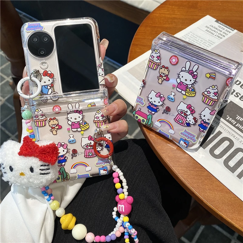 เคสโทรศัพท์ของเล่นอนิเมะ pochacco Crayon Boy Disney สำหรับ OPPO Find N3 N2 flip VIVO X flip Motorola RAZR40กรอบพิเศษ