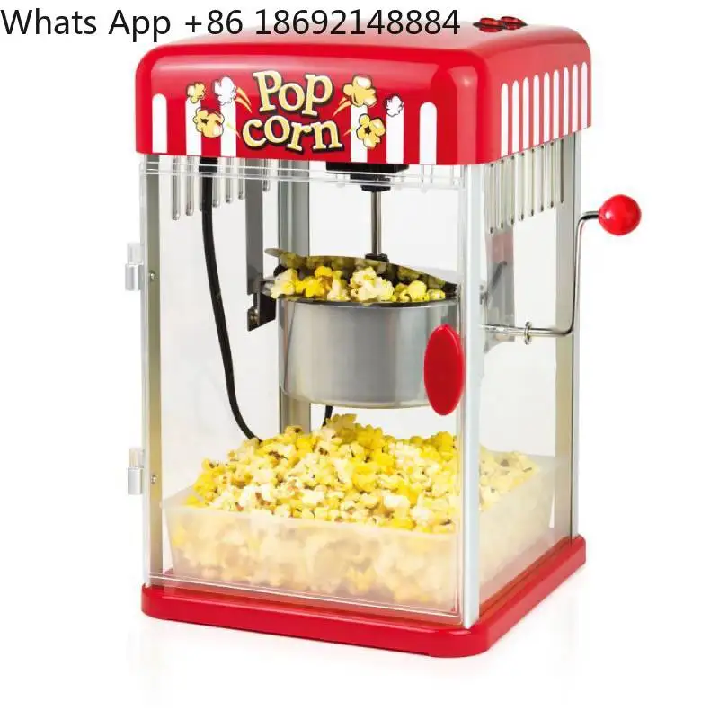 Us plug, bulk discounts available, small popcorn maker with blower, red