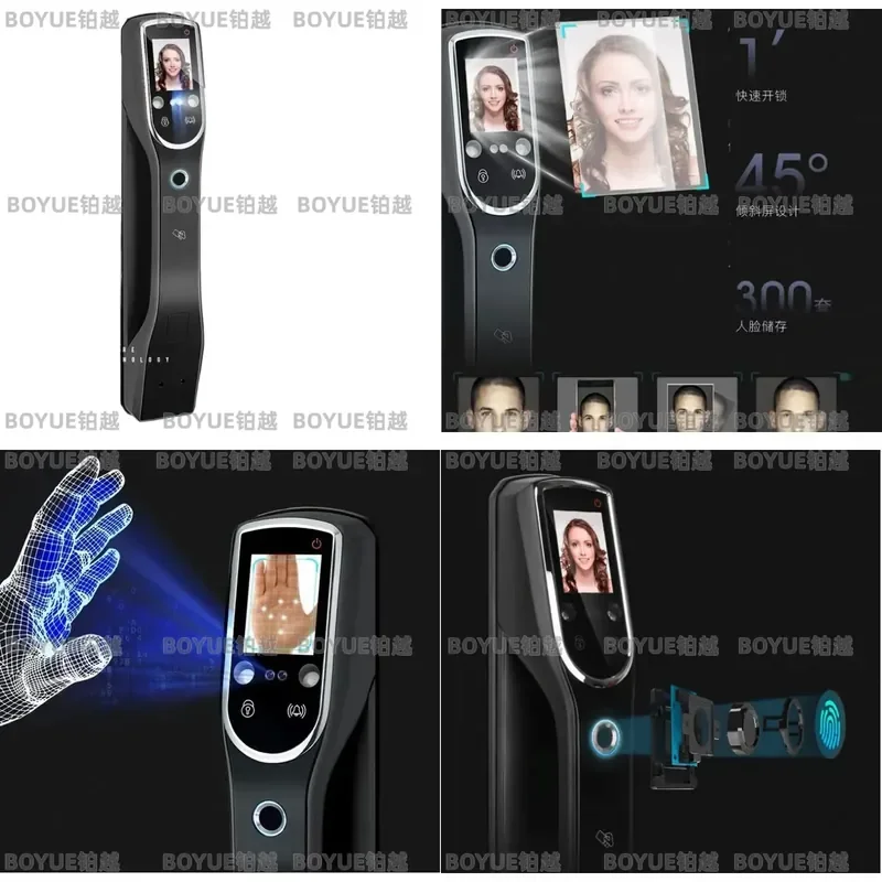 Smart Fingerprint Door Lock Automatic Face Recognition Electronic Keyless Entry Security System for Home Main Entrance