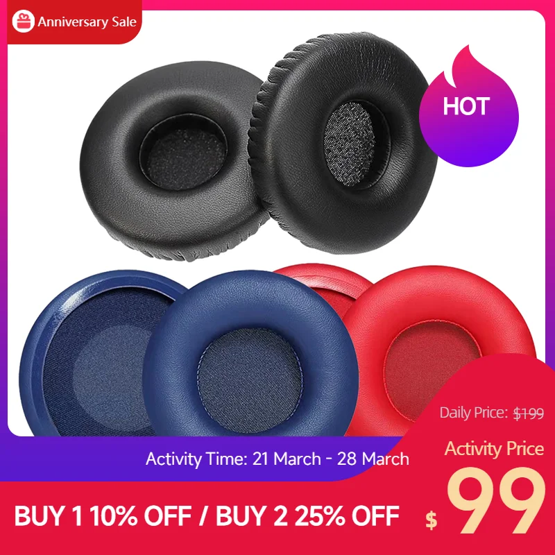 Replacement Ear pads for AKG K67 K618 K619 K519 for JBL T600 T450 T500BT for Sony WH-CH500 CH510 V250 Replacement Ear Cushions