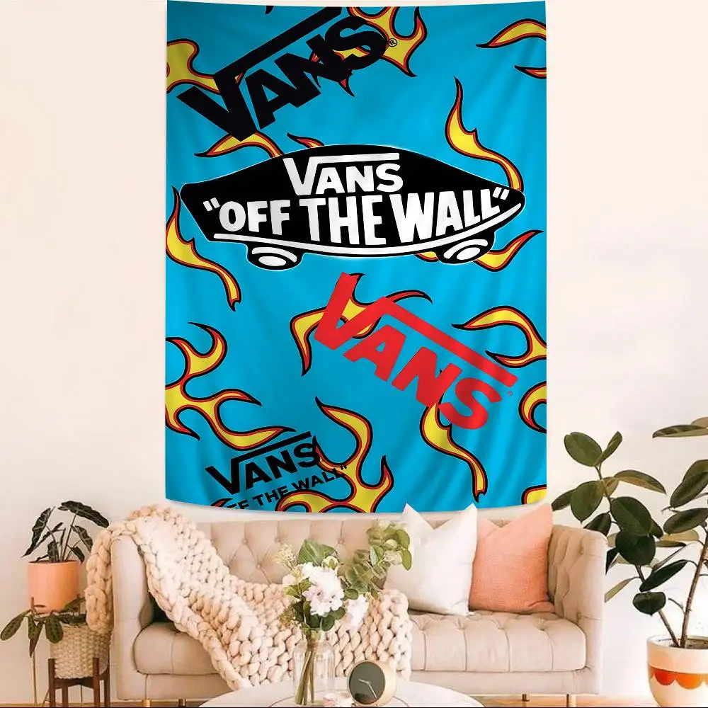 Hot Fashion Trend V-VANS Cartoon Tapestry Art Science Fiction Room Home Decor Wall Hanging Sheets
