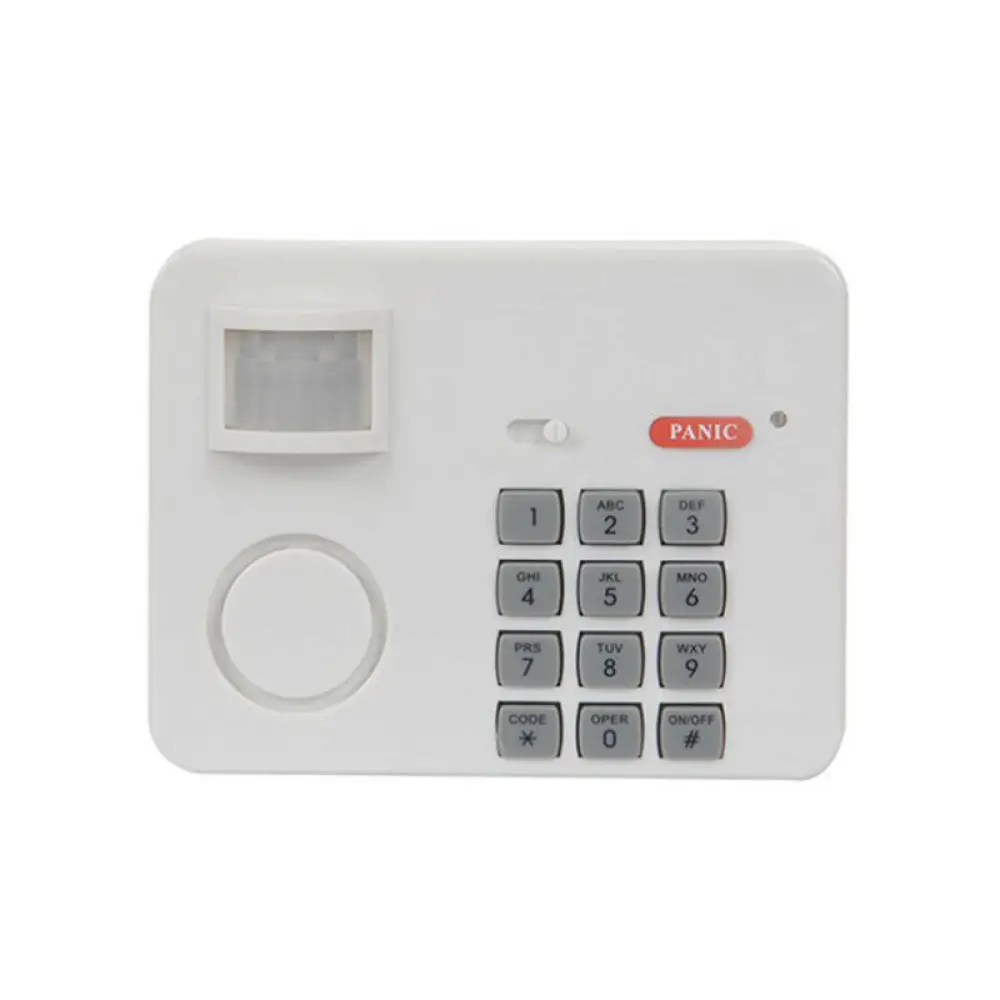 Infrared Motion Sensor Welcome Doorbell Wireless Security Alarm Home Shop Entry Alert System Password Protection White