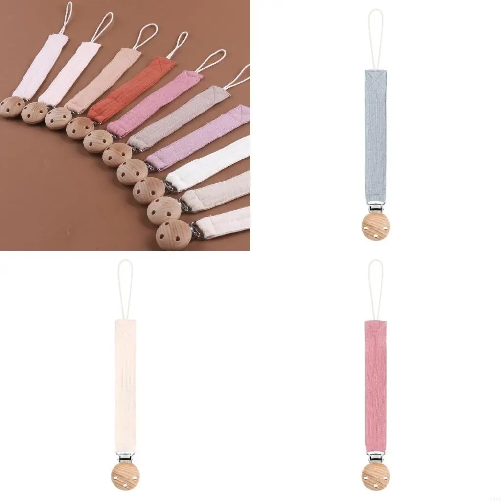 

581F зажим для соски, анти-потерянная веревка, хлопчатобумажная ткань, цепочка для прорезывания зубов, аксессуар для кормления