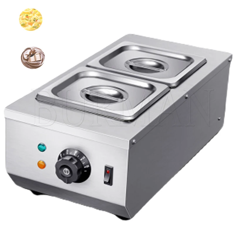 Electric Chocolate Melting Machine Chocolate Tempering Furnace Heating Stove 2 Lattice