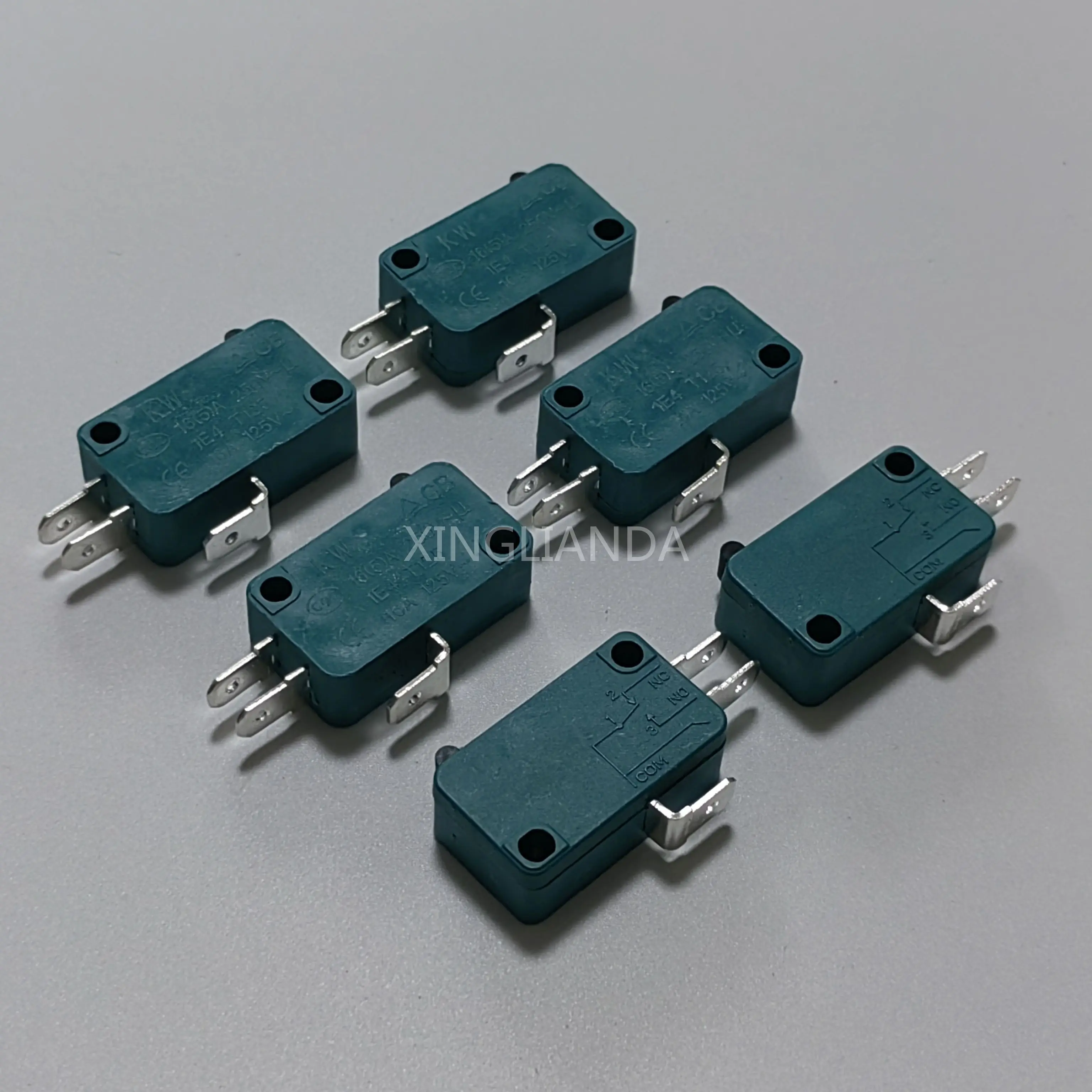 5PCS Normally Open Close Limit Switch KW7-0 15A 16A 125V 16(4)A 250V-1E4 T125 Micro Switches