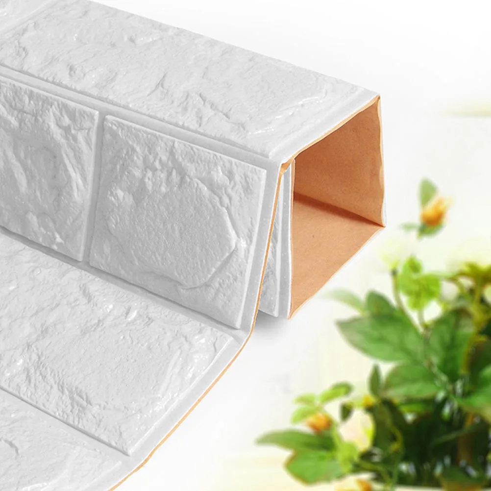 

3 D Self Adhesive Wall Stickers Wallpaper Brick Three-dimensional Decor for Bedroom