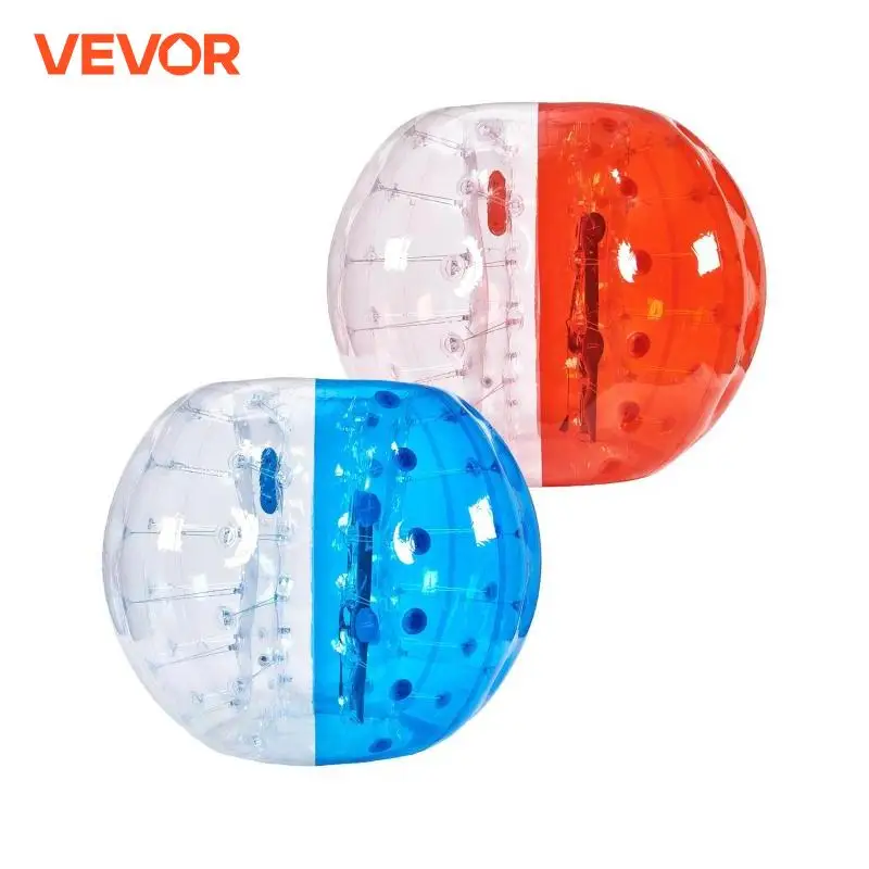 VEVOR 2-Pack 5FT/1.5M Inflatable Bumper Balls 0.8mm Thick Bubble Soccer Balls Inflatable Zorb Balls for Adults or Children