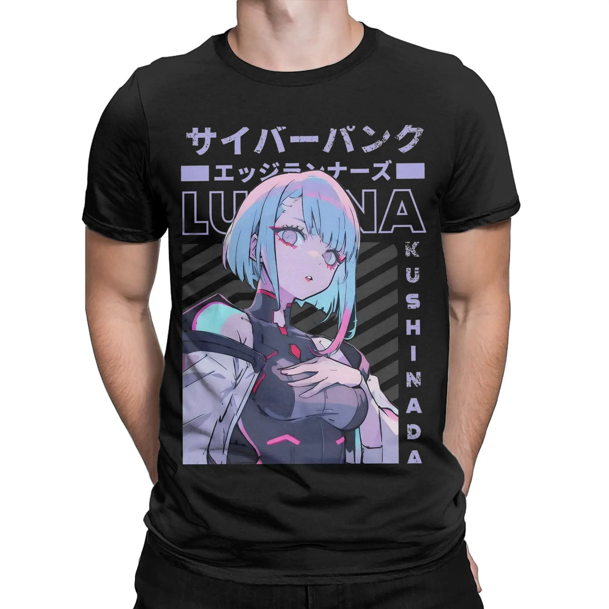 Lucyna Kushinada Cyberpunks Edgerunner Tee Shirt for Men Women Gift T Shirts game  Cotton Clothing