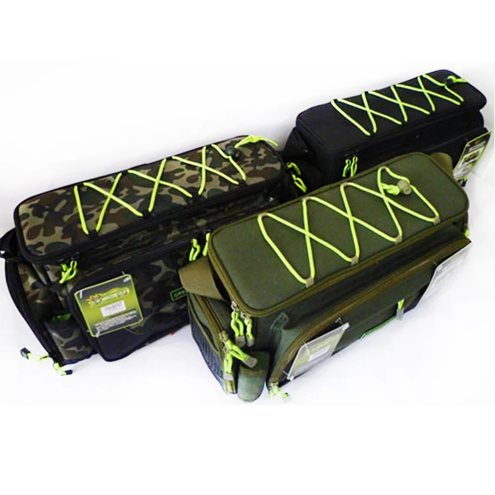 Multifunction nylon fishing lure bag  2 plastic box inside water-proof fishing tackle bag