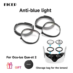 FICEP Für Quest 2 Rezept Linsen Anti Blau Myopie Objektiv Schnell Zerlegen Magnetische Rahmen Glas Für Quest 3 s Zubehör