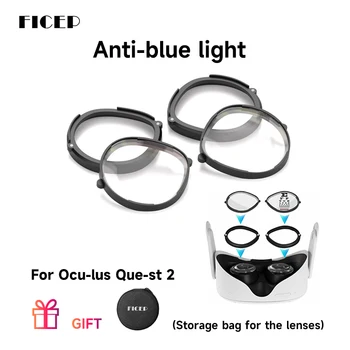 FICEP pour Quest 2 lentilles de Prescription Anti bleu myopie lentille démontage rapide cadre magnétique verre pour Quest 3s accessoires