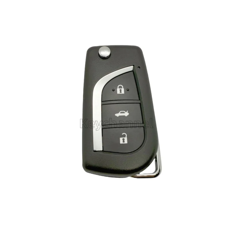1PCS 3 Button Car Key Shell Xhorse KD B13 Remote Case VVDI XKTO00EN Remote Shell for Xhorse KEYDIY Remote Case No Key Blade