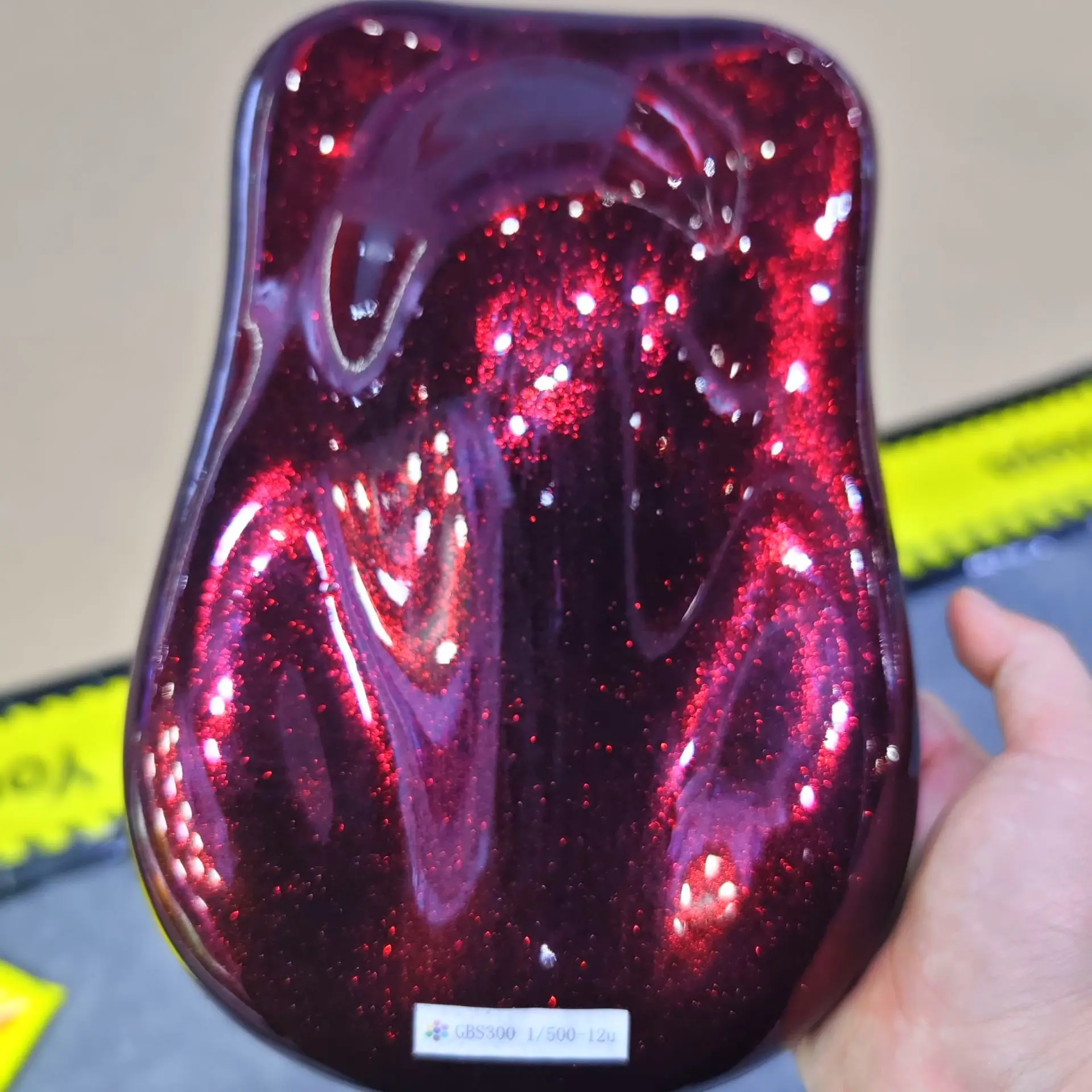 

Super Fine Solvent Resistance Candy Car Paint Metal Flake Glitter Powder for DIY Auto Body Painting GBS300