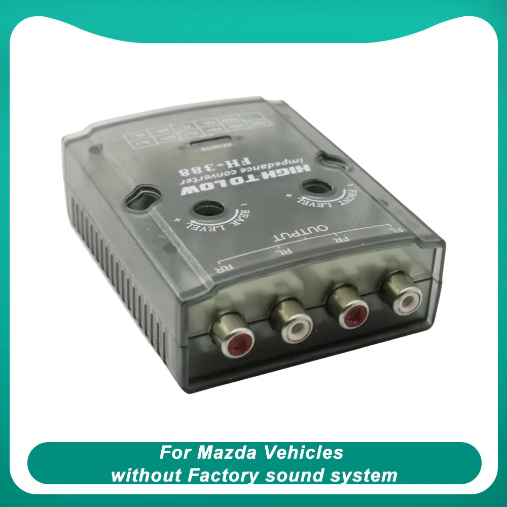 Car radio frame Replacement or Addition of an Amplifier audio amplifier for Mazda Vehicles without Factory sound system