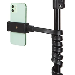 1pc Phone Holder Bed Gooseneck Mount Cellphone Clamp Clip for Desk, Flexible Long Arm Mount Stand with 1/4 Thread