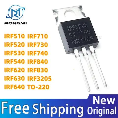 10 pz IRF3205 IRF510 IRF520 IRF530 IRF540 TO220 IRF620 IRF630 IRF640 IRF710 IRF730 IRF740 IRF830 IRF840 IRF640PBF muslim