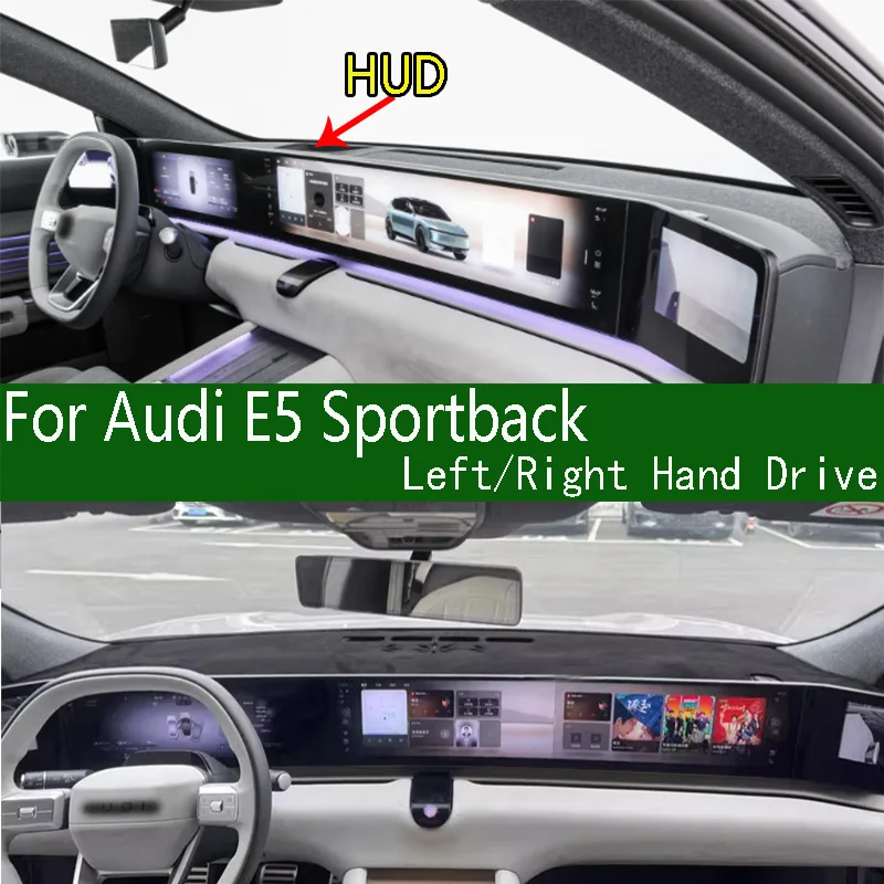 

For Audi E5 Sportback Dashmat Dash mat Dashboard Cover Instrument Panel Insulation Sunscreen Protective Pad