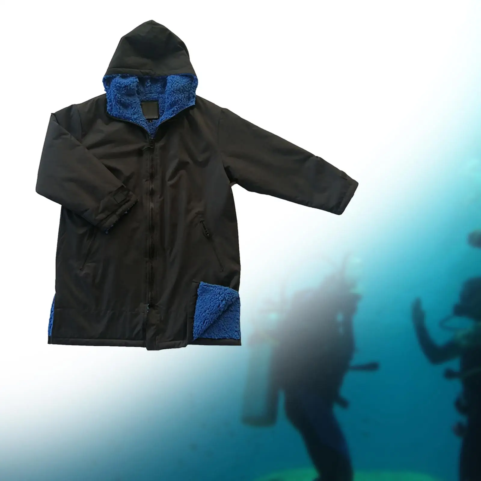 Surf Swim Parka Jacket Warm Boys Girls Cape Anorak Kids Suit Changing Robe