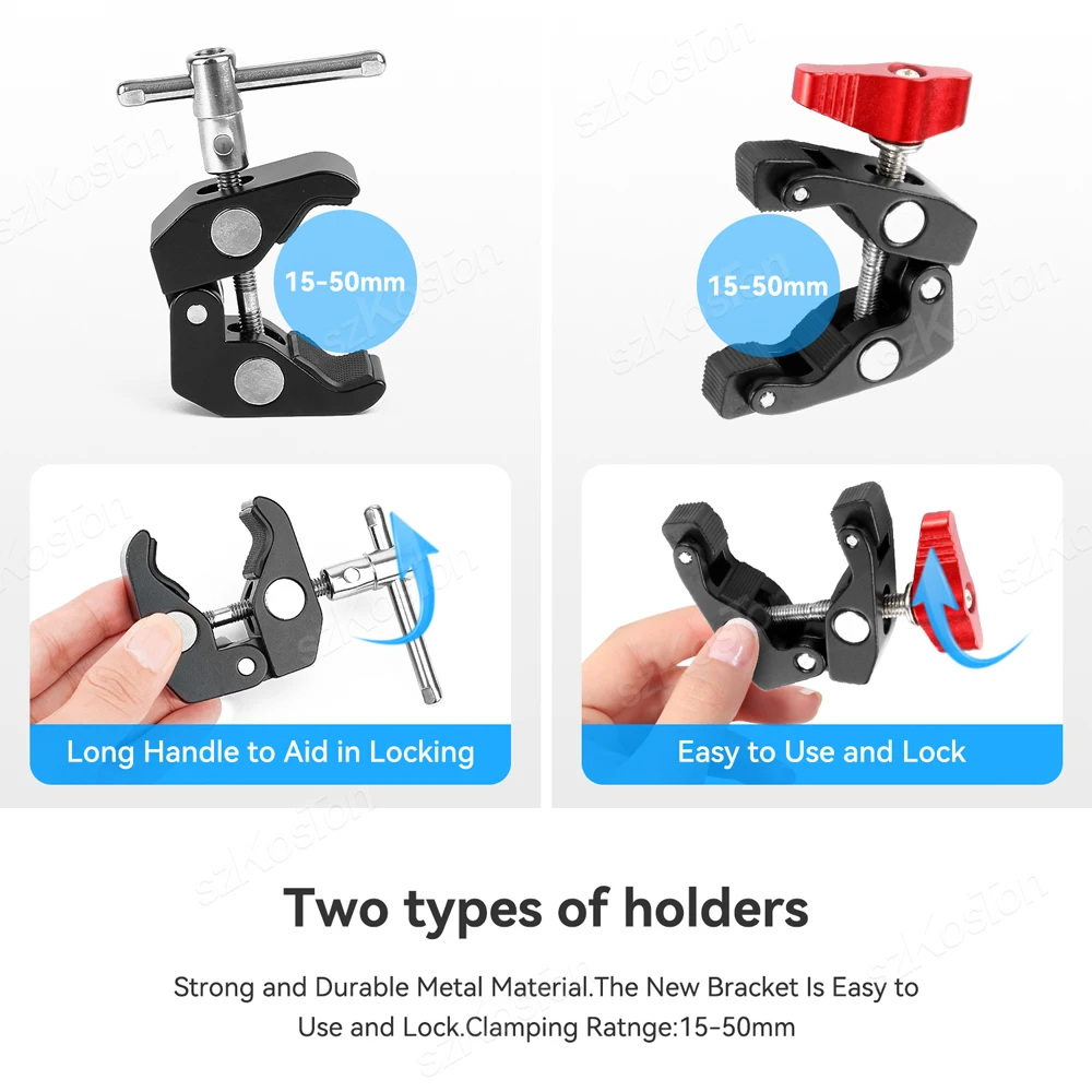 Motorcycle Camera Holder Handlebar Bracket Clamp Bike Mount Invisible Selfie Stick for Go Pro 12 11 10 9 Insta360 X3 Accessories