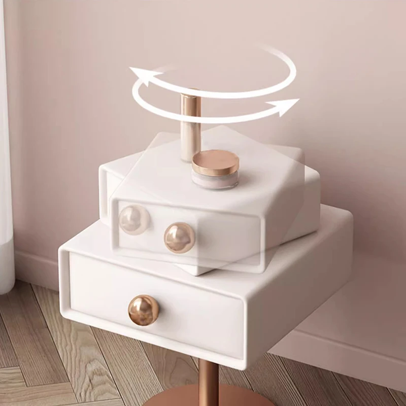 Luxury Trendy Nightstand Modern Nordic Storage Minimalist Nightstand Metal Italian Mesitas De Noche
