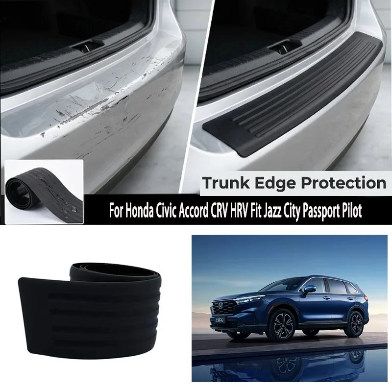 Trunk protection strip bumper anti-collision and anti-scratch For Honda Civic Accord CRV HRV Fit Jazz City Passport Pilot