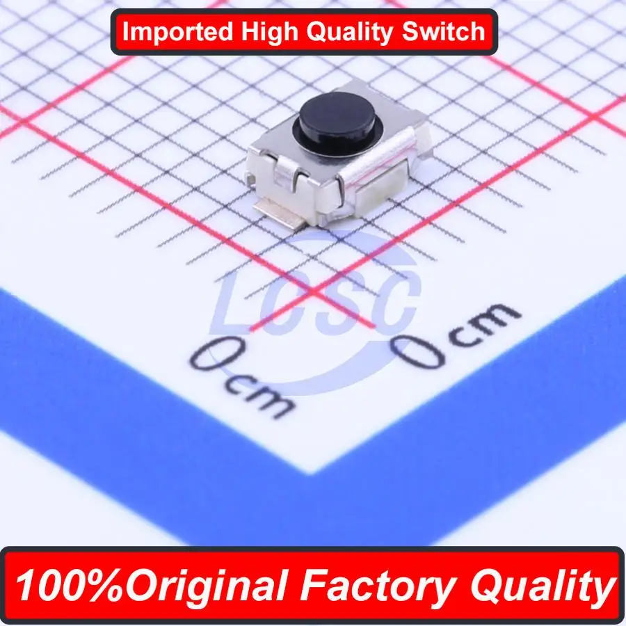 50pieces Original Factory Japan Switch SKRKAEE020 Small Round Button 3.9x2.9mm SMD-2P SPST Gull Wing 0.05A 12VDC 1.57N Excellent