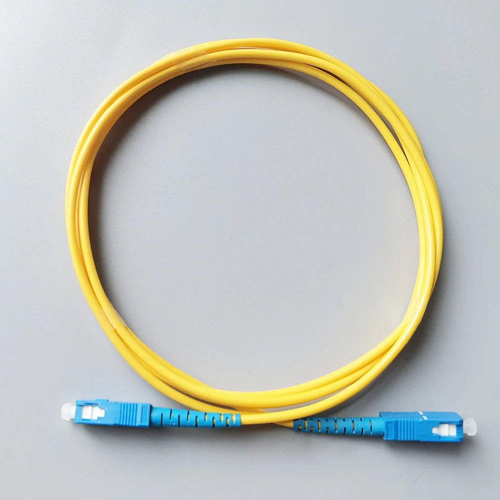 Cabo de extensão de fibra óptica, modo único, Patch Cord interior, FTTH, SC, UPC-SC, UPC, 2m, 5m, 15m