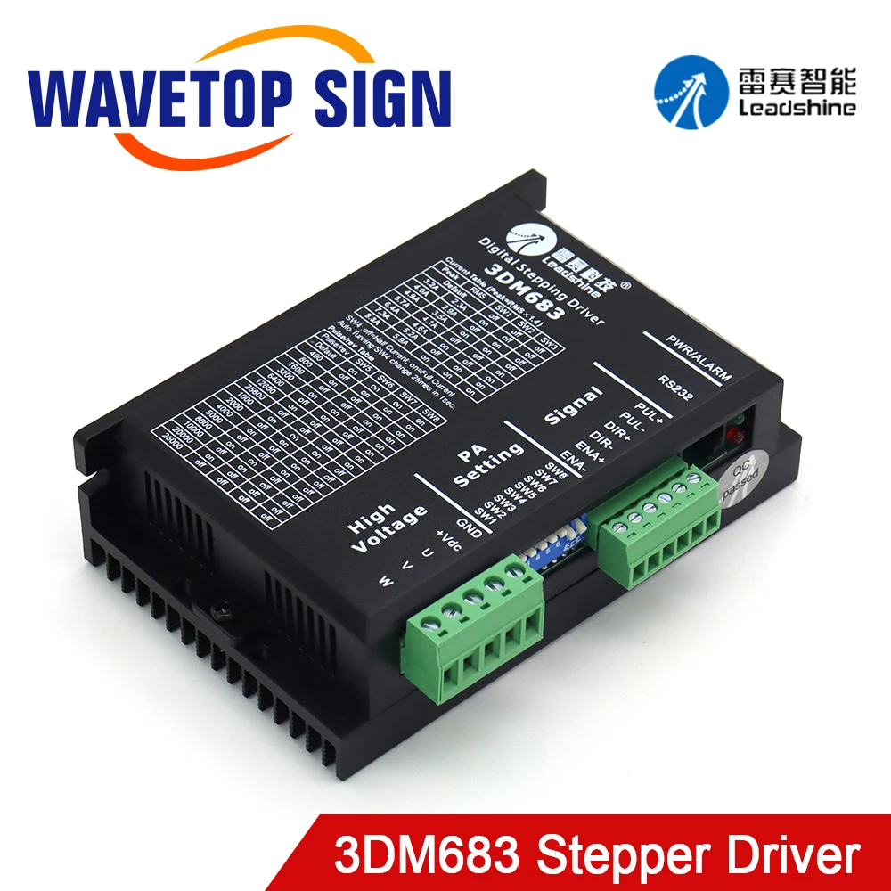 

SignkoRay Leadshine 3 Phase Stepper Driver 3DM683 with 57 Serial Step Motor Driver for CO2 Laser Engraving Cutting Machine Match