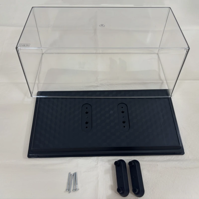 Escala 1/24 Caja de exhibición de modelo de coche de acrílico transparente Cubierta antipolvo Caja prefabricada Almacenamiento profesional fundido a presión (26 × 13 × 11 cm)