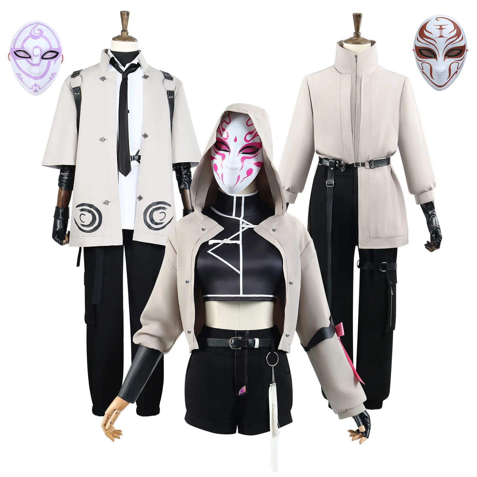 

Cosplay Of The "Masked Team" From "Cosmic Domain Of The Mortal World" - "Vortex Rose" Character From The "God-Slaying" Series.
