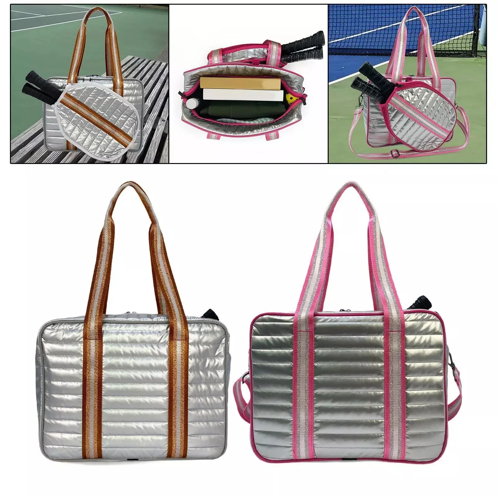 Tennis Bag Tennis Tote Bag for Women Men Large Fitness Detachable Racquet Cover