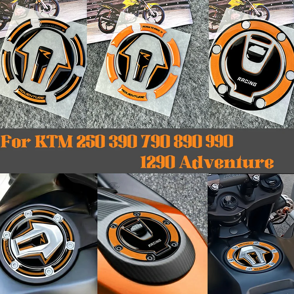 

For KTM 250 390 790 890 Tank Cover Stickers Motorcycle Accessories Protector Duke 990 1290 Super Adventure Cap Decal GT S R 2024