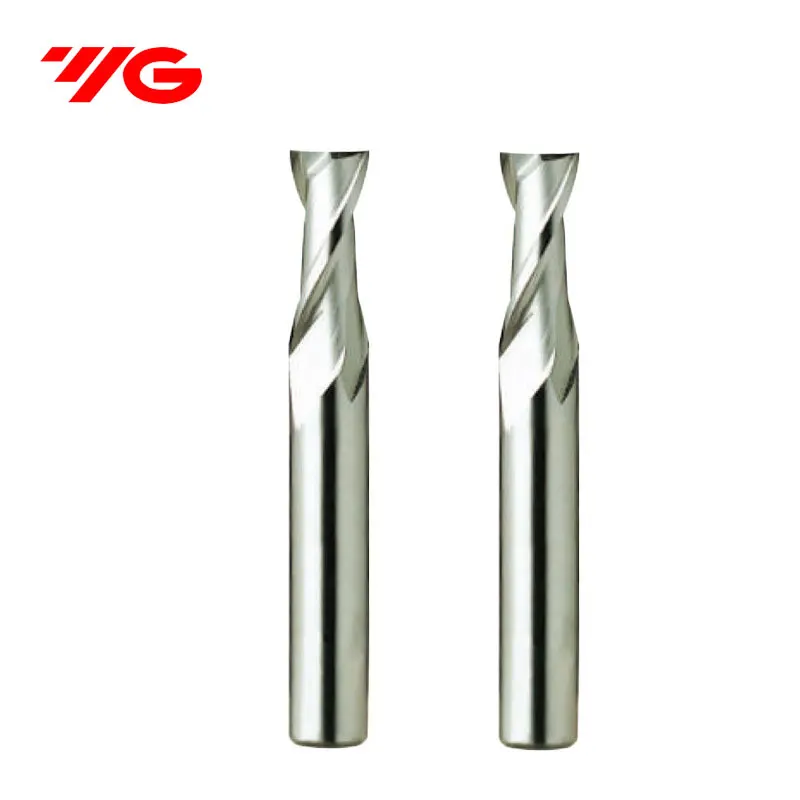 YG-1 M42 HSS-Co fresa piatta gambo tondo 2 flauto fresa a spirale CNC Router Bit Tools E2401