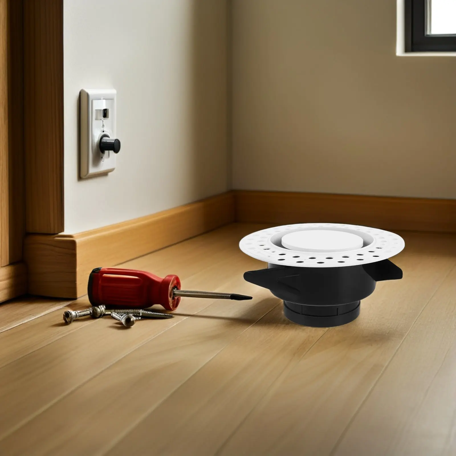 Round Central Air Conditioning Outlet Vent Adjustable Ceiling Diffuser for Home Office Flush Mount Hvac Ventilation