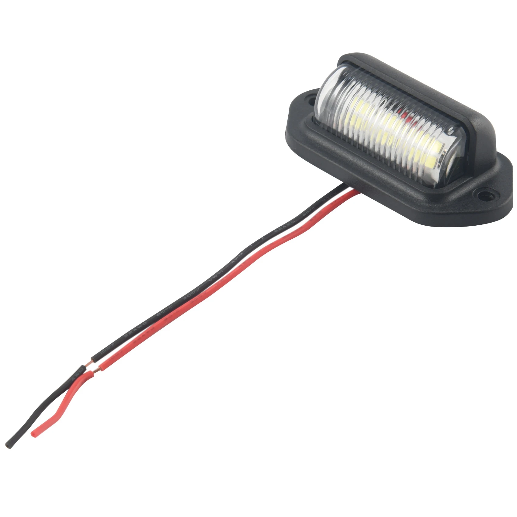 Luz LED para matrícula de coche, barco, motocicleta, autocaravana, camión, remolque Exterior, 12V, 2 piezas