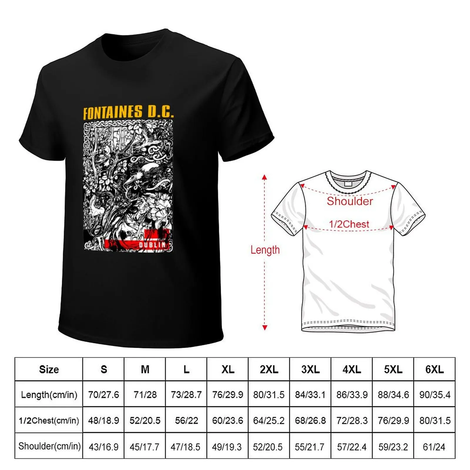 Fontaines : Irish Post-Punk Most Popular T-Shirt Running Gym Short Sleeve Sports Tee