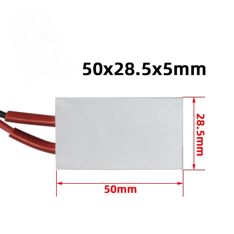 Termostato Constante do Elemento do Calefator do Ptc Sensor Elétrico do Aquecimento Incubadora Shell de Alumínio 12v 24v 110v 220v 50×28.5×5 mm