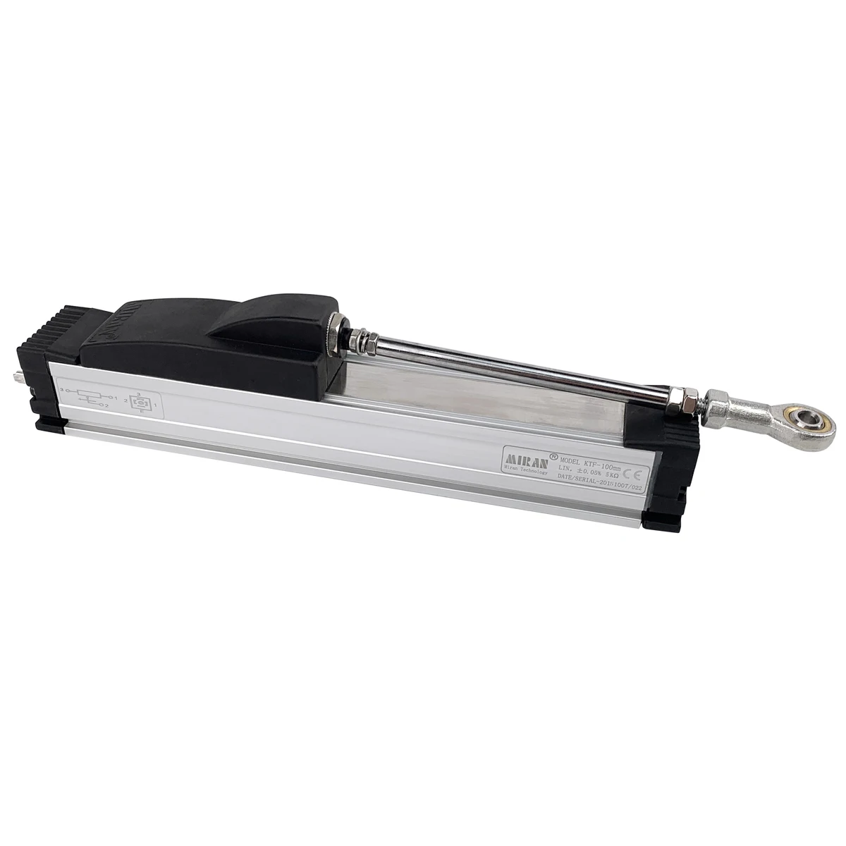 MIRAN KTF Slider Linear Transducer Linear Position Sensor Scale for Injection /Woodworking and Rubber Machine Stroke 75-300mm