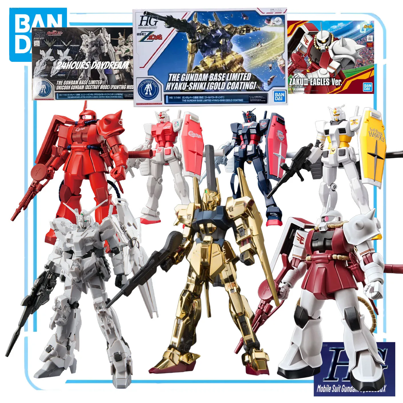 

Bandai оригинальная серия GUNDAM HG GUNCANNON ZAKU BYARLANT аниме фигурка модель идеальные подарки для мальчиков